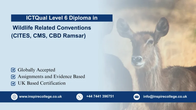 ICTQual Level 6 Diploma in Wildlife Related Conventions (CITES, CMS, CBD Ramsar)