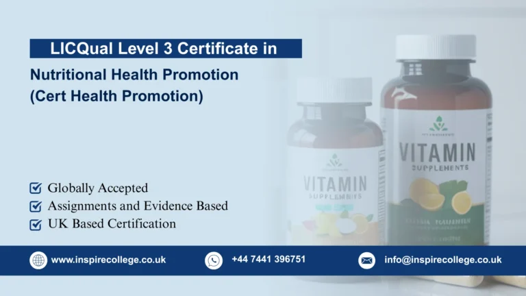 LICQual Level 3 Certificate in Nutritional Health Promotion (Cert Health Promotion)