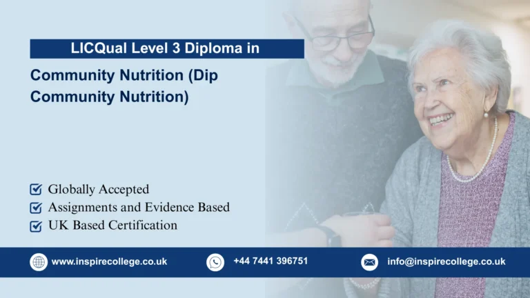LICQual Level 3 Diploma in Community Nutrition (Dip Community Nutrition)
