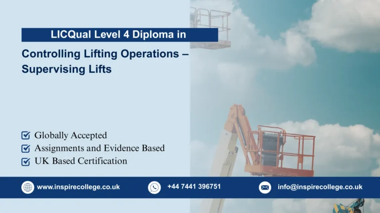 LICQual Level 4 Diploma in Controlling Lifting Operations –Supervising Lifts