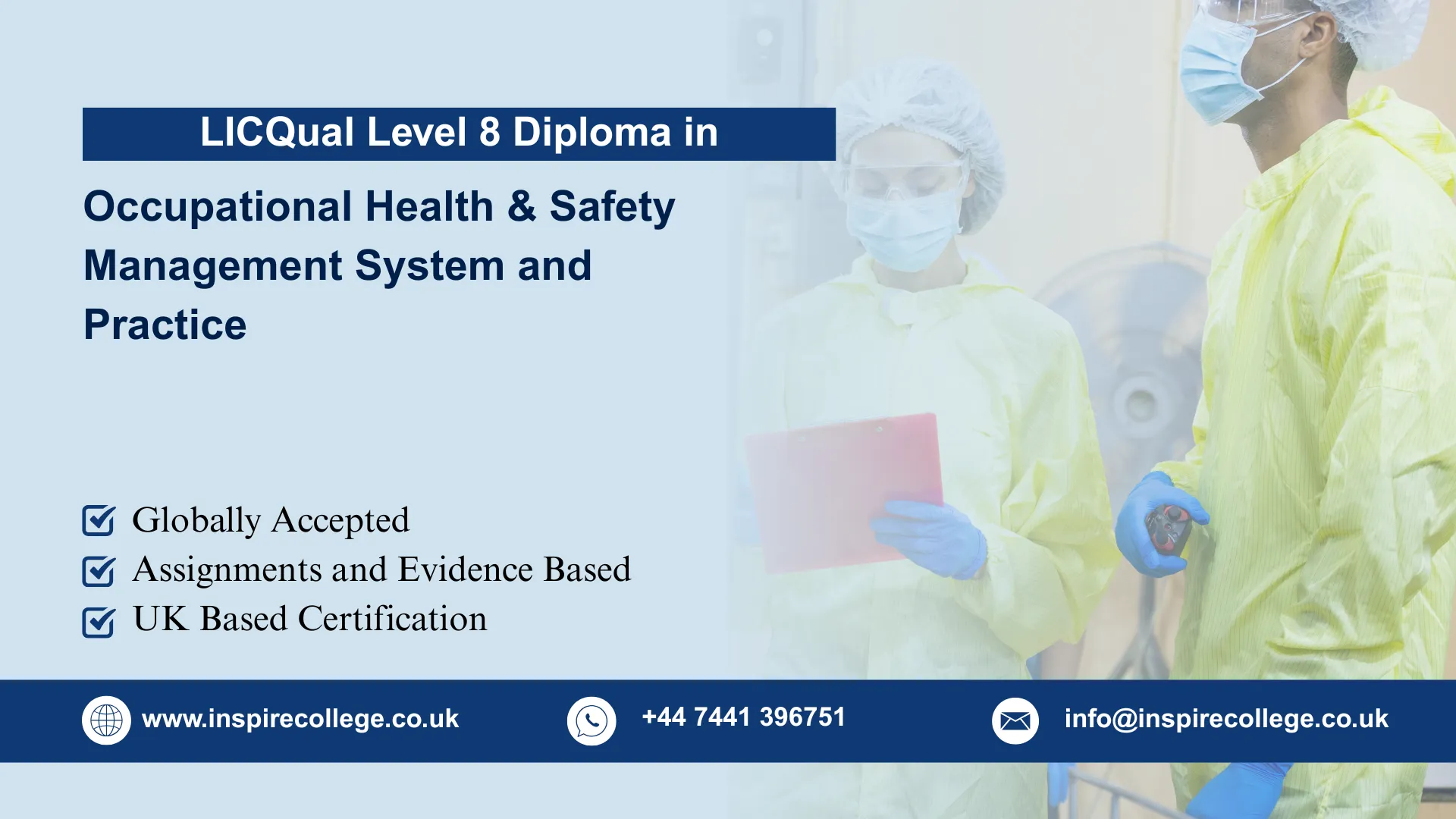 LICQual Level 8 Diploma in Occupational Health & Safety Management ...