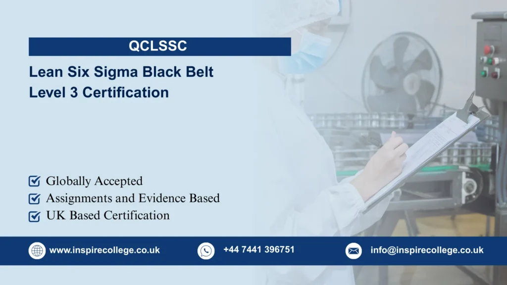 QCLSSC Lean Six Sigma Black Belt Level 3 Certification
