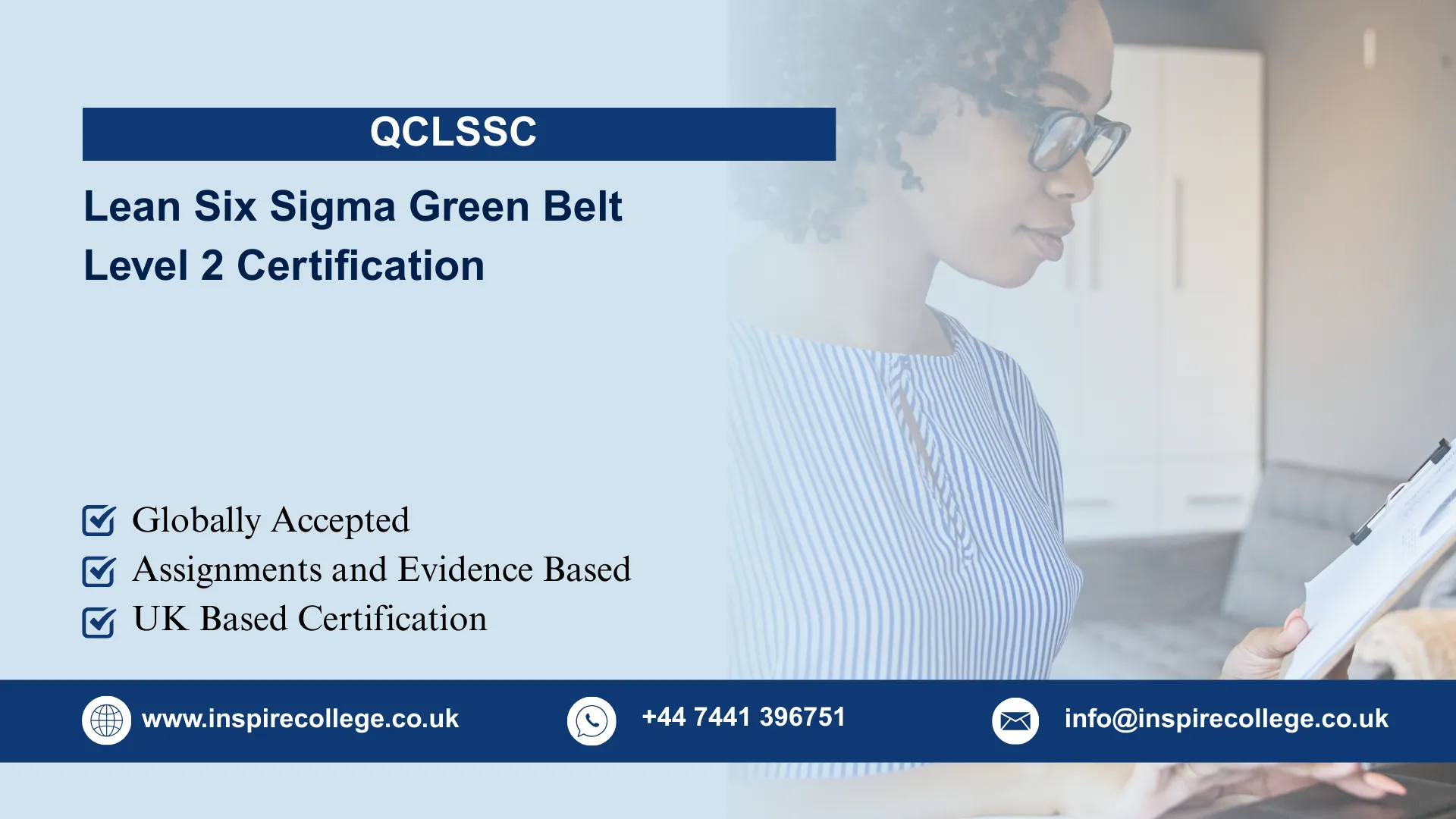 QCLSSC Lean Six Sigma Green Belt Level 2 Certification