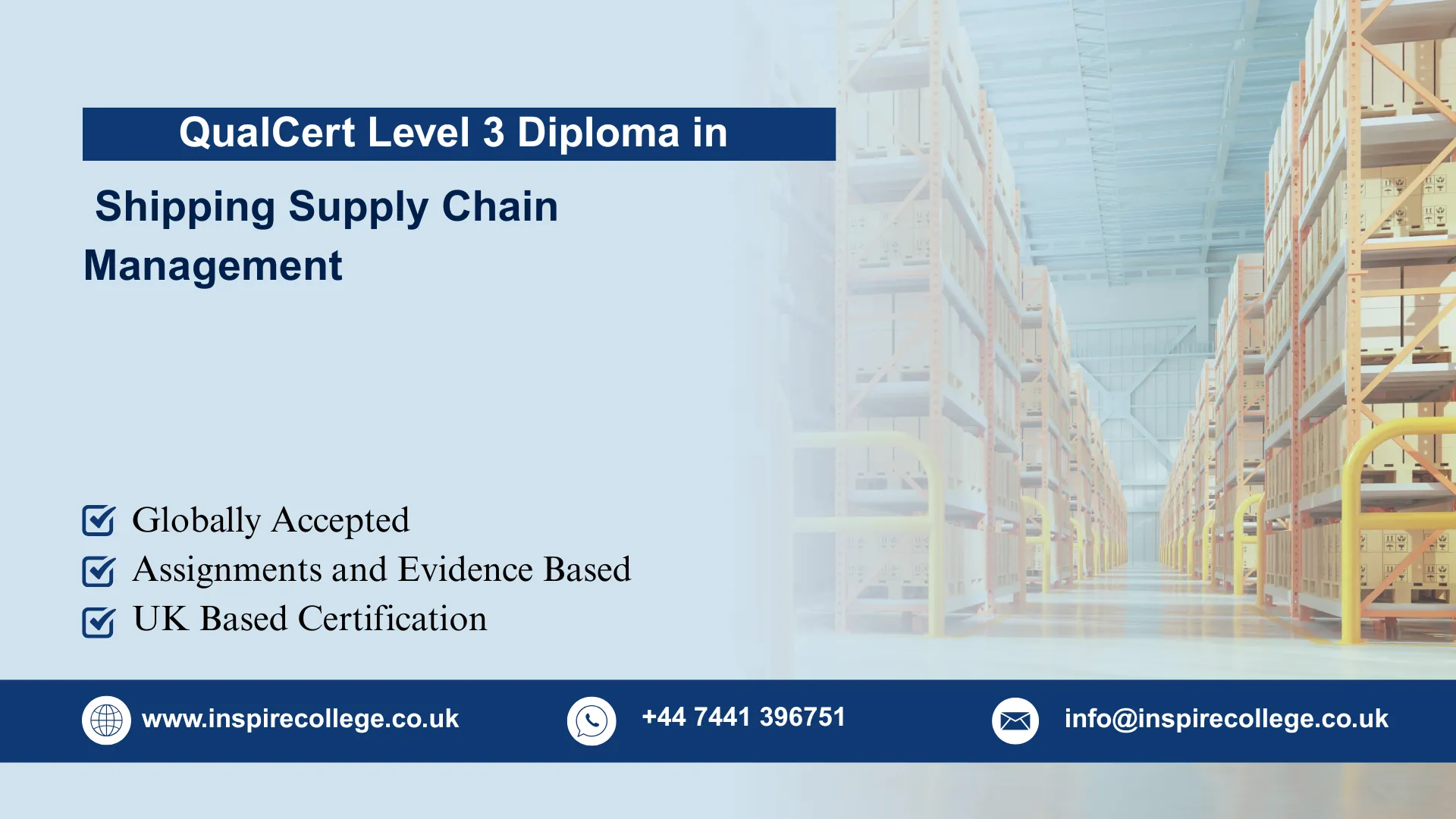 QualCert Level 3 Diploma in Shipping Supply Chain Management