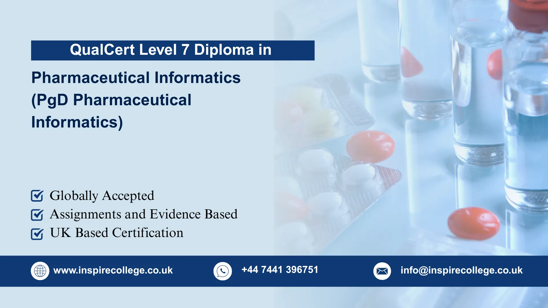 Pharma Informatics QualCert Level 7 Postgraduate Diploma in Pharmaceutical Informatics ...
