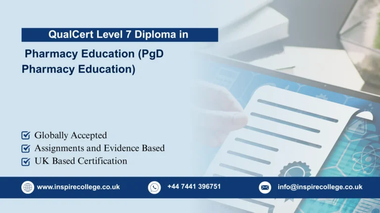 QualCert Level 7 Postgraduate Diploma in Pharmacy Education (PgD Pharmacy Education)
