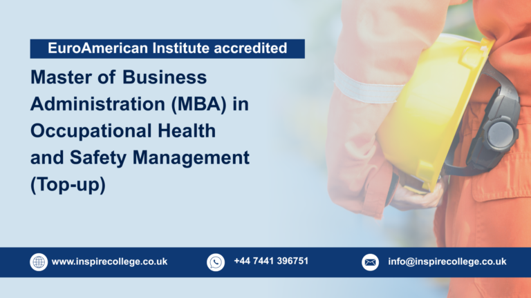 Master of Business Administration (MBA) in Occupational Health and Safety Management (Top-up)