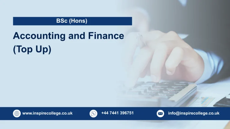 BSc (Hons) Accounting and Finance (Top Up)