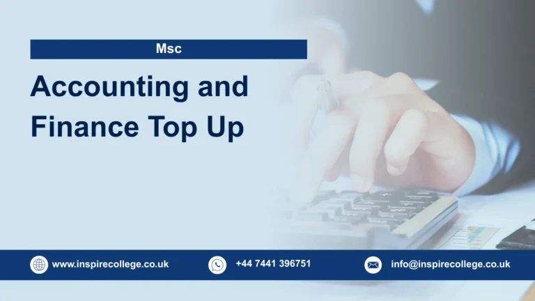 BSc (Hons) Accounting and Finance (Top Up)