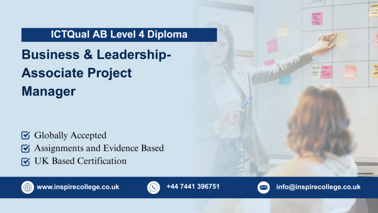 ICTQual AB Level 4 Diploma in Business & Leadership-Associate Project Manager