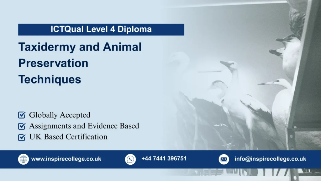 ICTQual Level 4 Diploma in Taxidermy and Animal Preservation Techniques
