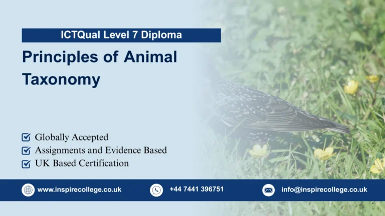 ICTQual Level 7 Diploma in Principles of Animal Taxonomy