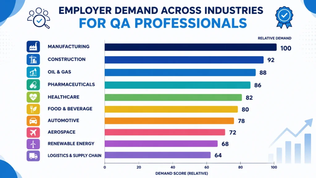 Employer demand for QA professionals