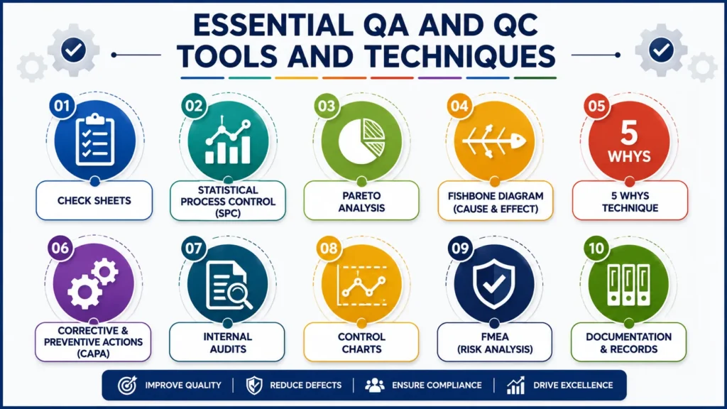 Essential QA and QC tools poster