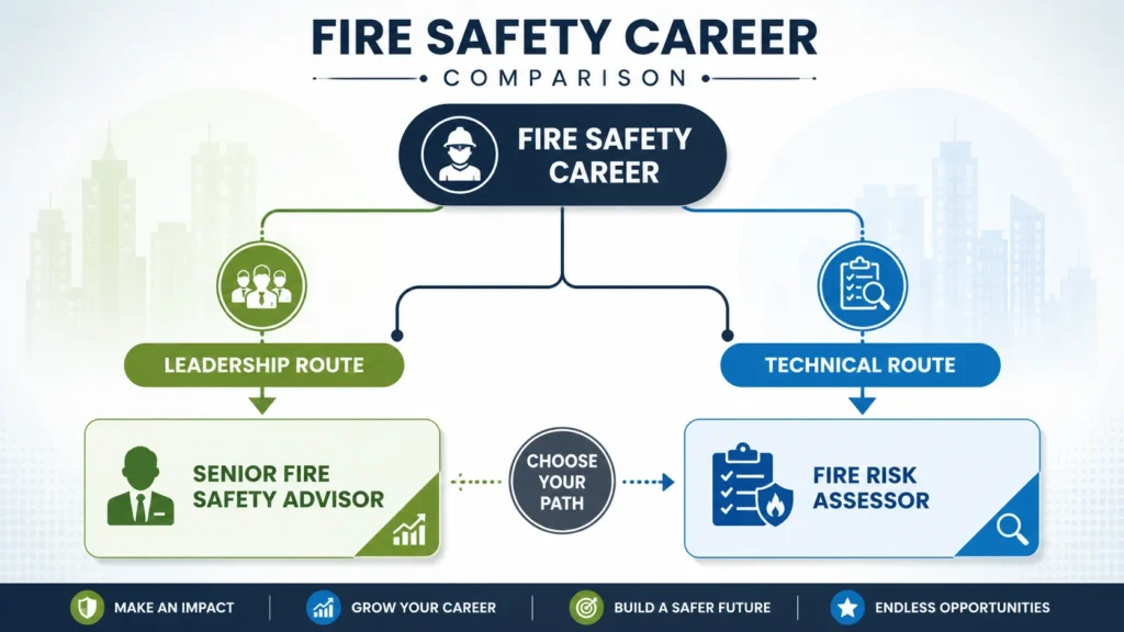 Fire safety career pathway comparison