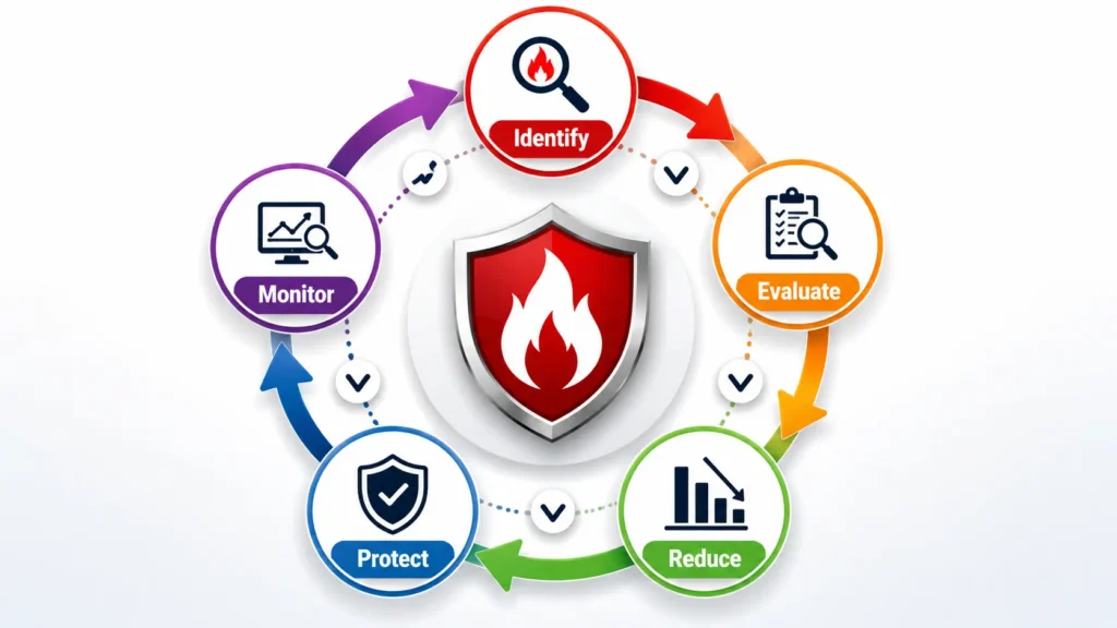 Fire safety cycle diagram
