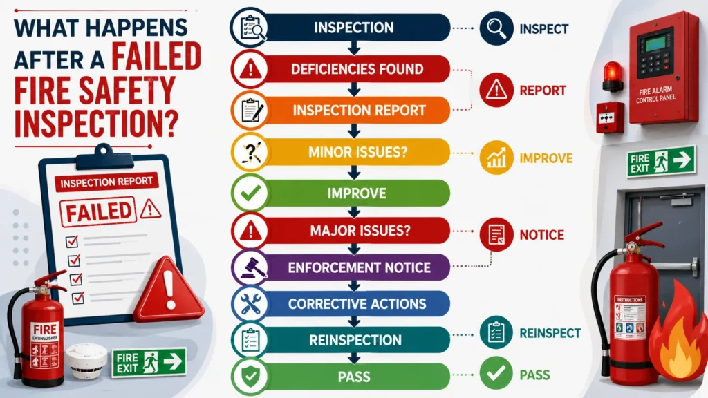 Fire safety inspection flowchart guide