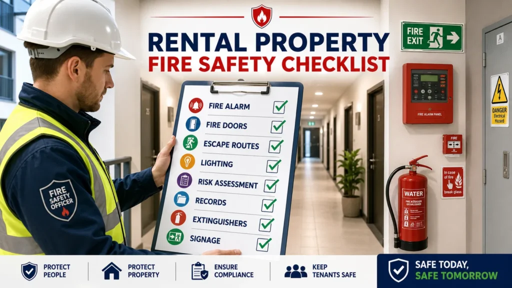 Fire safety inspection in progress