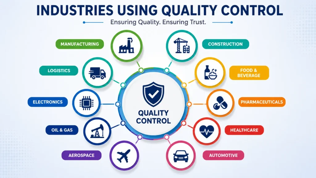 Industries adopting quality control systems