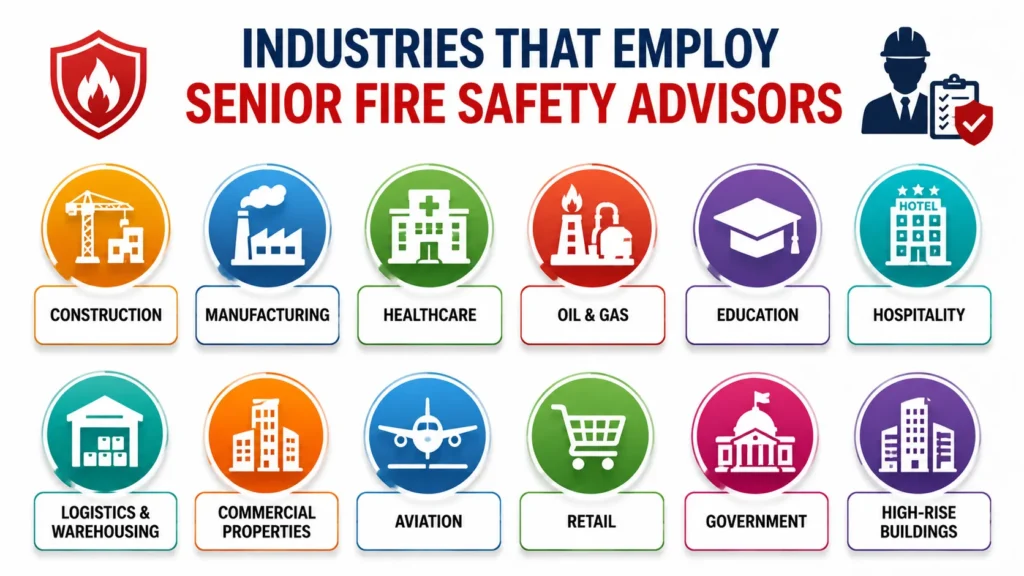 Industries employing senior fire safety ad