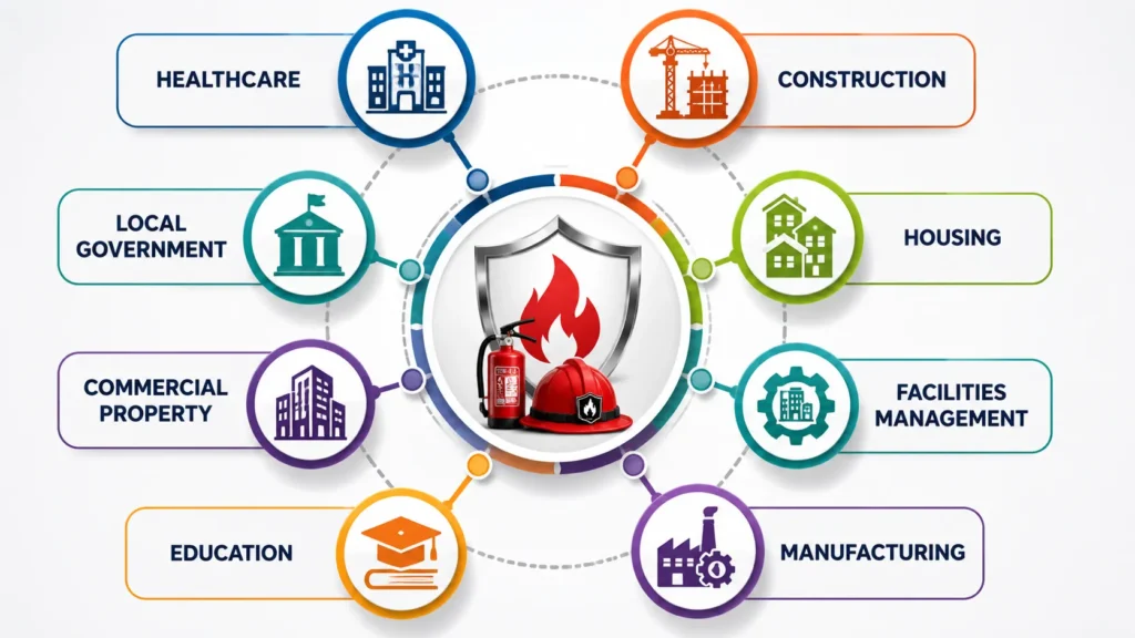 Industry sectors safety network diagram
