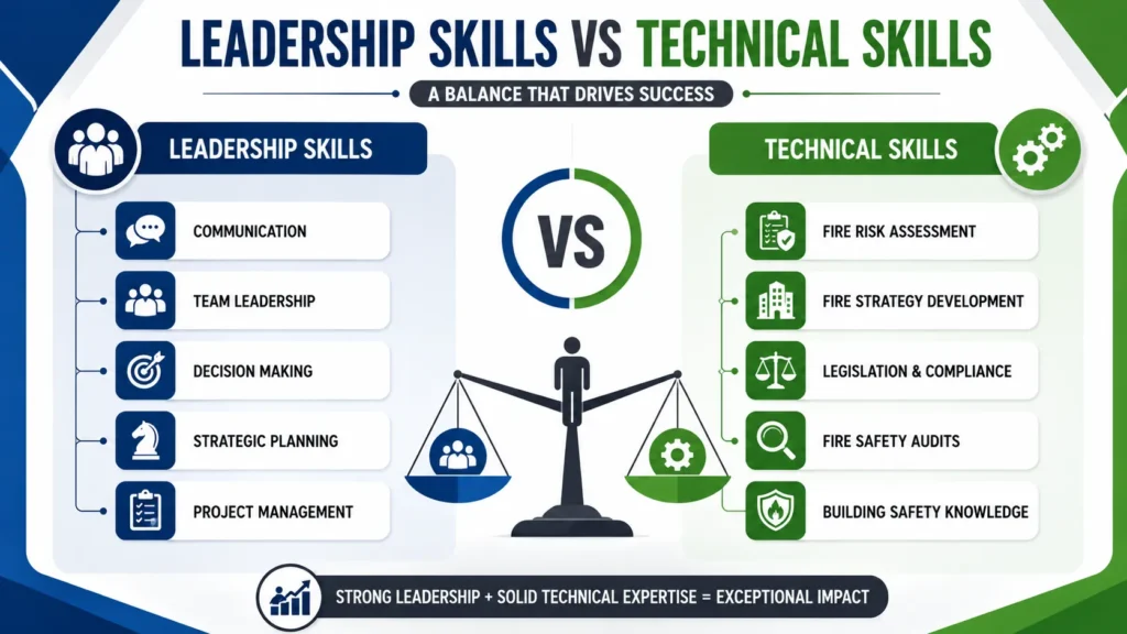 Leadership vs technical skills