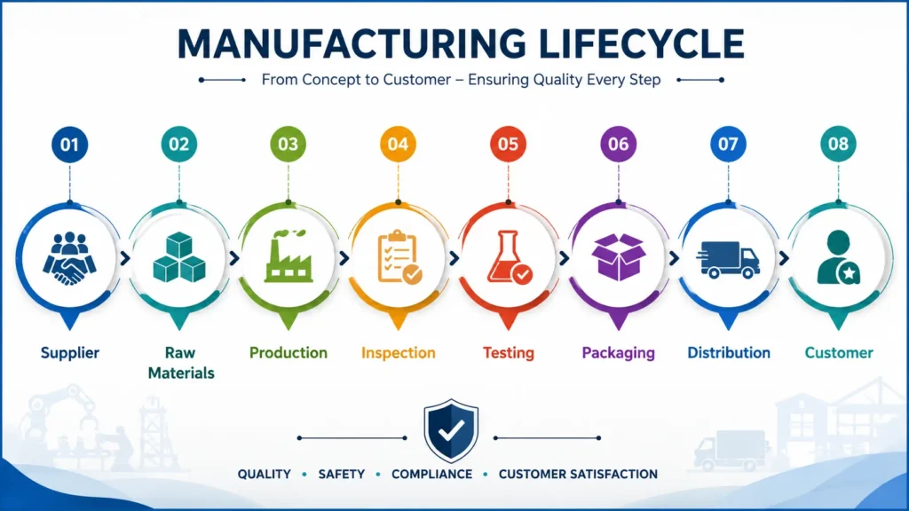 Manufacturing lifecycle from concept to