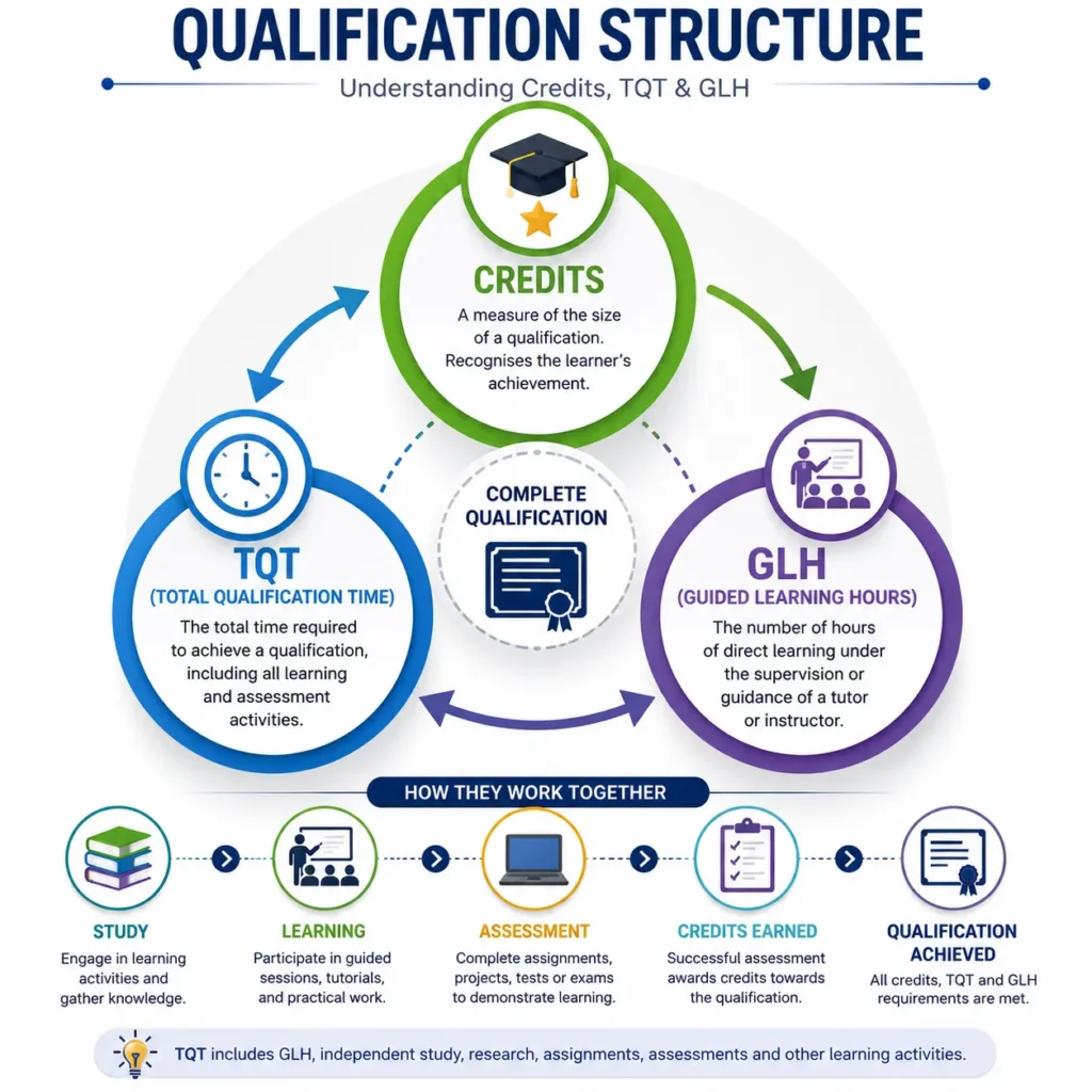 Qualification structure infographic design