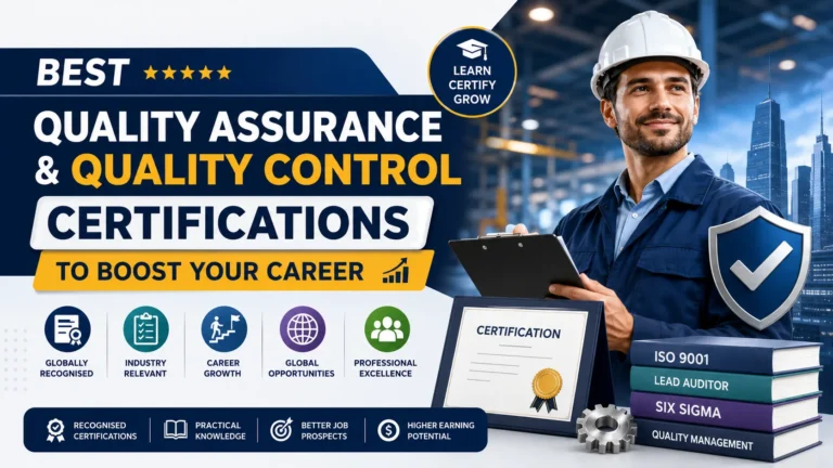 Quality Assurance and Quality Control Certifications