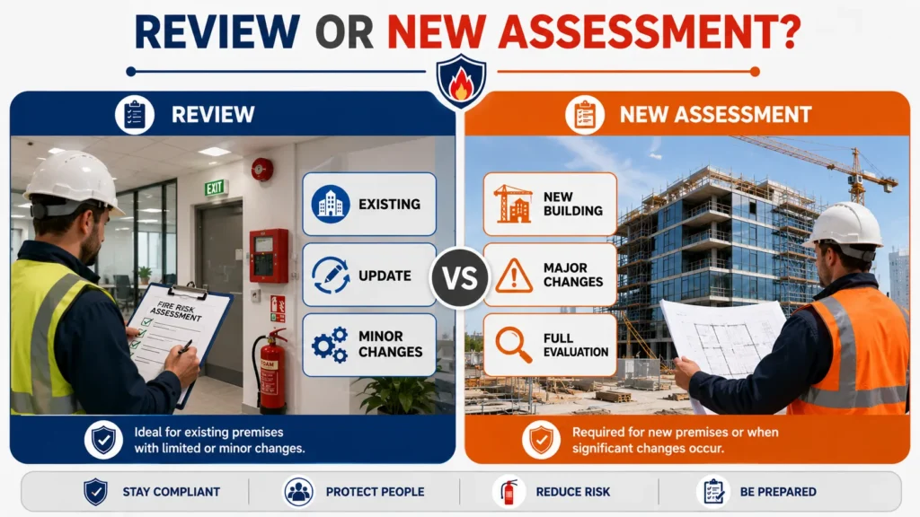 Review or new assessment comparison