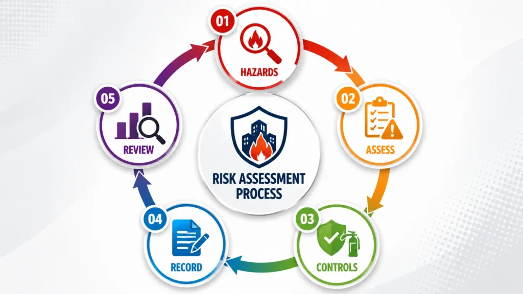 Risk assessment process infographic 1