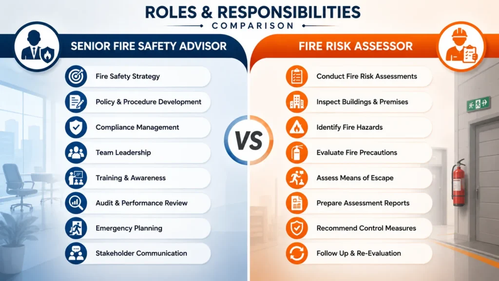 Roles and responsibilities comparison