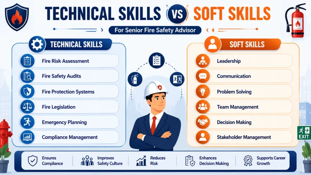 Skills comparison for fire safety advisors