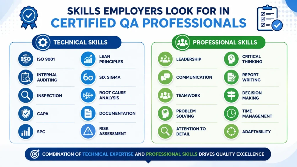 Skills of a certified QA professional