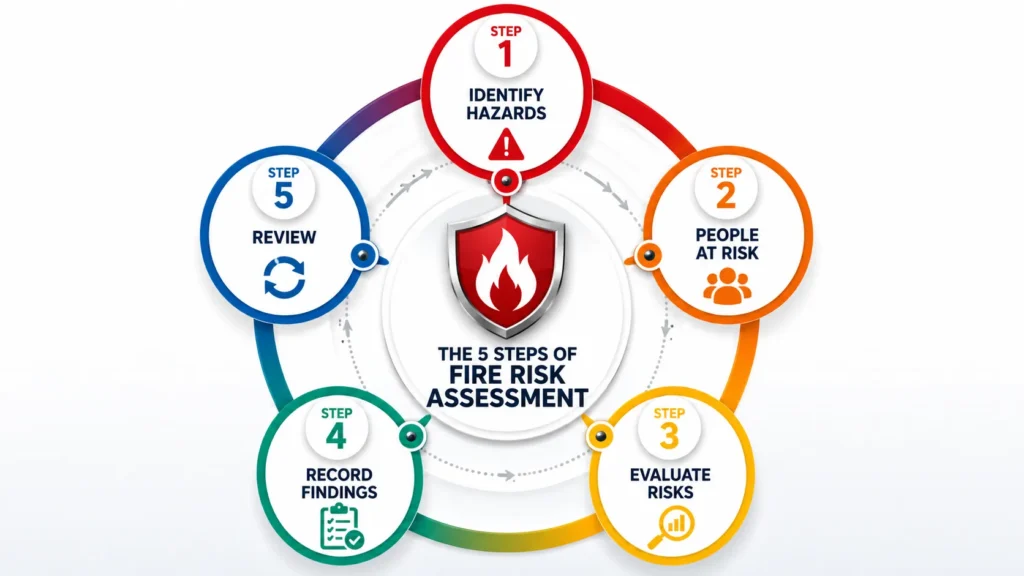 The 5 steps of fire risk assessment