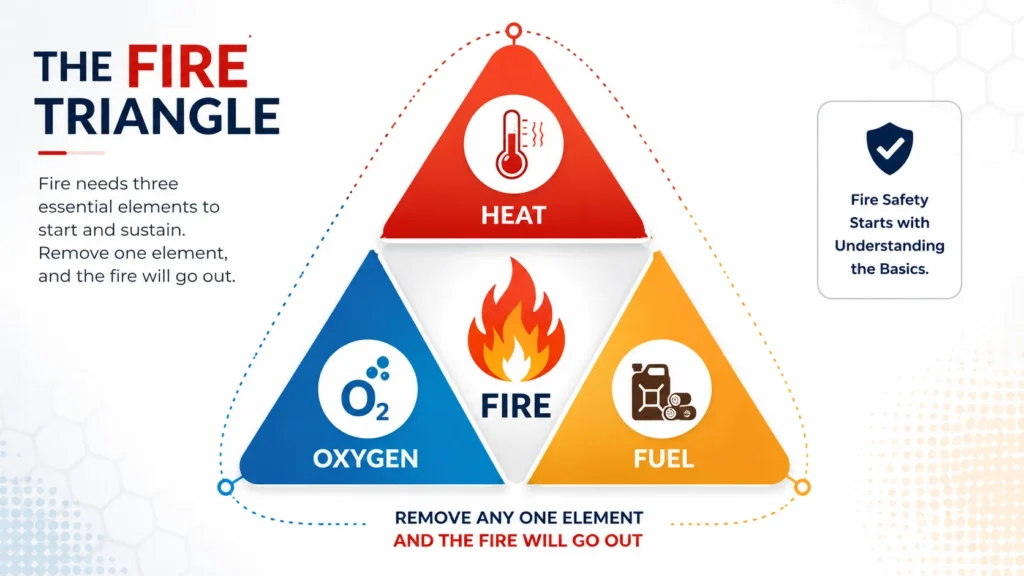 The fire triangle concept explained