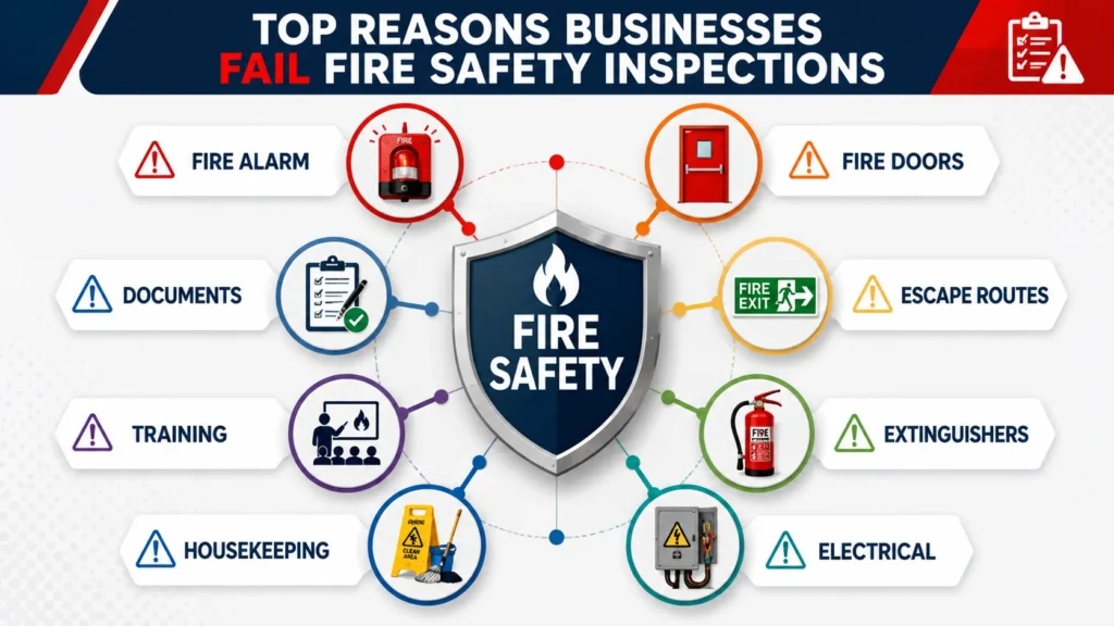 Top reasons businesses fail fire safety inspections