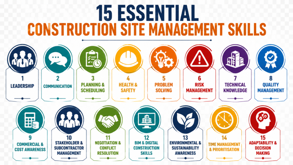 15 Essential Construction Site Management Skills