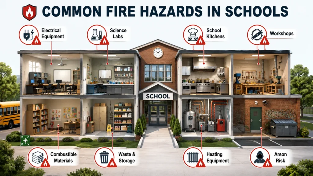 Common Fire Hazards in Schools