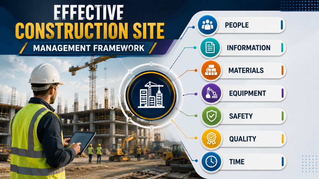 Effective Construction Site Management Framework