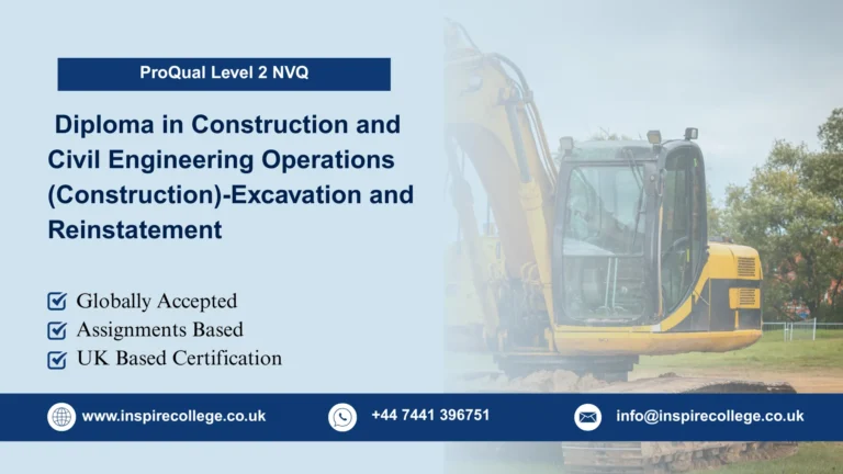NVQ Diploma in Construction and Civil Engineering Operations (Construction)-Excavation and Reinstatement