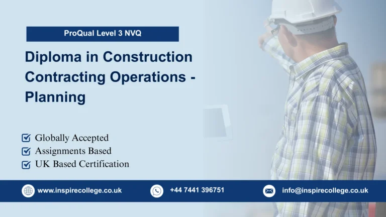 ProQual Level 3 NVQ Diploma in Construction Contracting Operations - Planning
