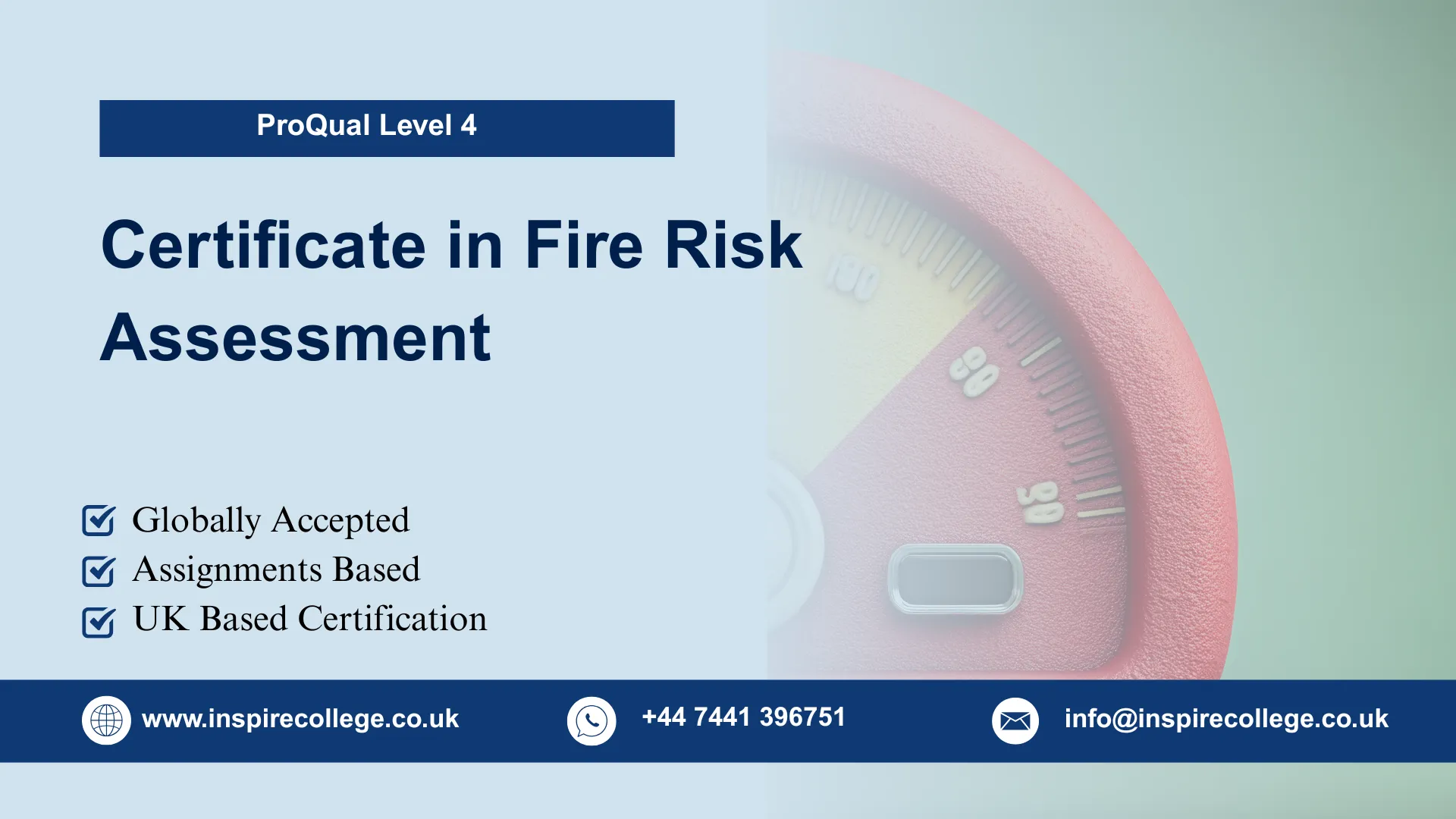 ProQual Level 4 Certificate in Fire Risk Assessment