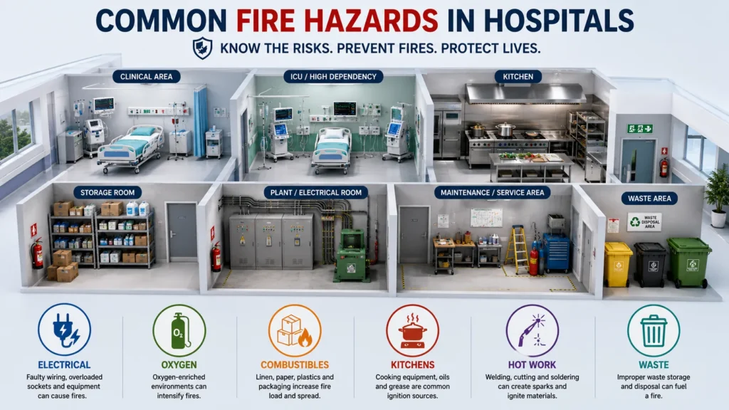 What Are the Main Fire Hazards in Hospital