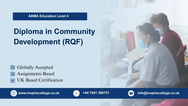 ABMA Education Level 4 Diploma in Community Development (RQF)