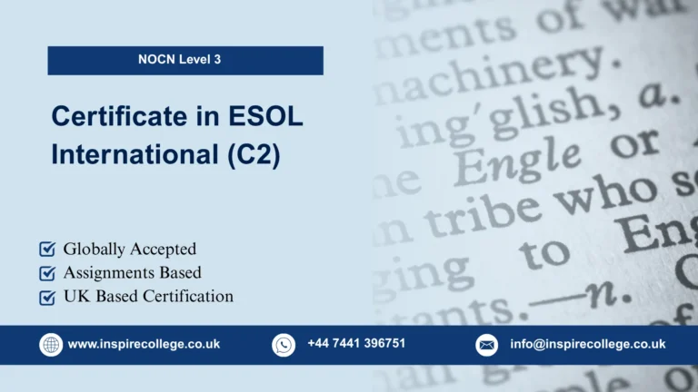 NOCN Level 3 Certificate in ESOL International (C2)