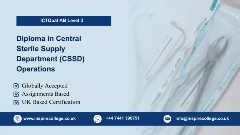 ICTQual AB Level 3 Diploma in Central Sterile Supply Department (CSSD) Operations
