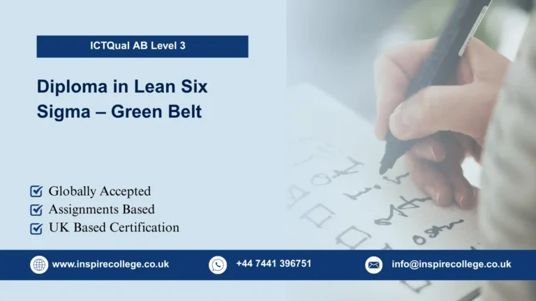 ICTQual AB Level 3 Diploma in Lean Six Sigma – Green Belt