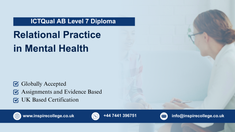 ICTQual AB Level 7 Diploma in Relational Practice in Mental Health